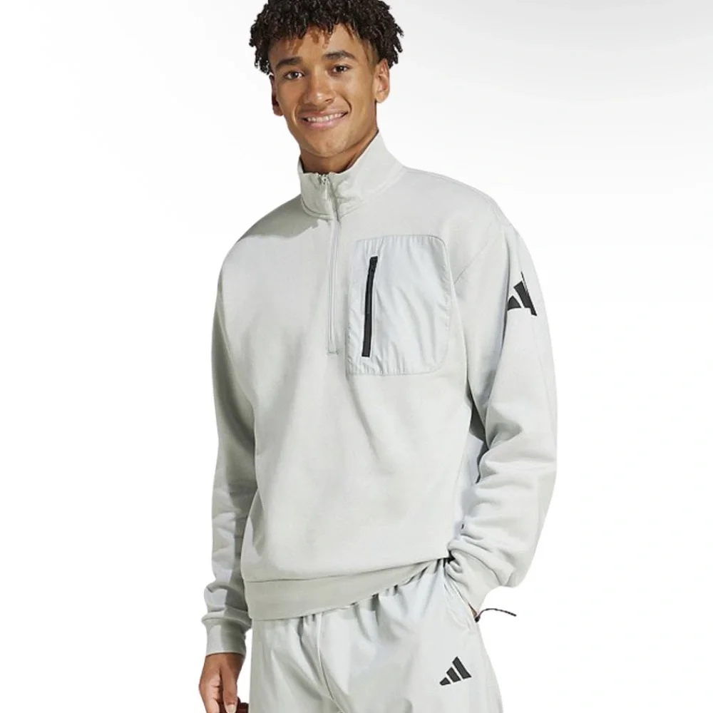 Adidas - City Escape Half Zip Sportswear Sweatshirt - Picture 1 of 11